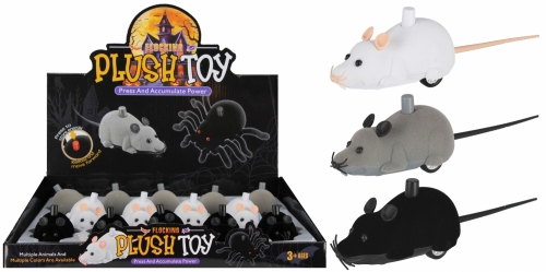 Mysz flokowana naciśnij i jedź 18 cm MEGA CREATIVE_96116