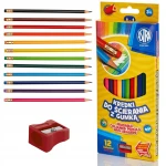 Kredki ołówkowe trójkątne jumbo 12kol Astra