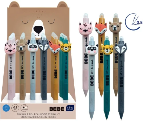 Długopis Wymazwyalny 0,5mm z gripem BEBE Friend_96335