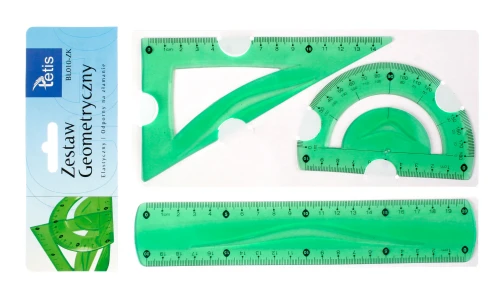Zestaw geometryczny 20cm elastyczny zielony BL010-ZK Tetis_22716