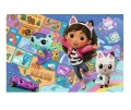 Puzzle Przyjaźń w kocim domku Koci Domek Gabi 100 el. Trefl_96723