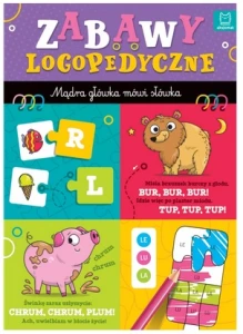 Zabawy logopedyczne przedszkolaka Mądra główka mówi słówka Aksjomat 