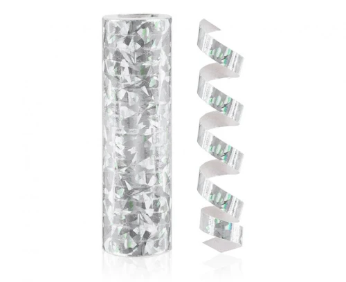 Serpentyna holograficzna Srebrna 4m Godan_96840