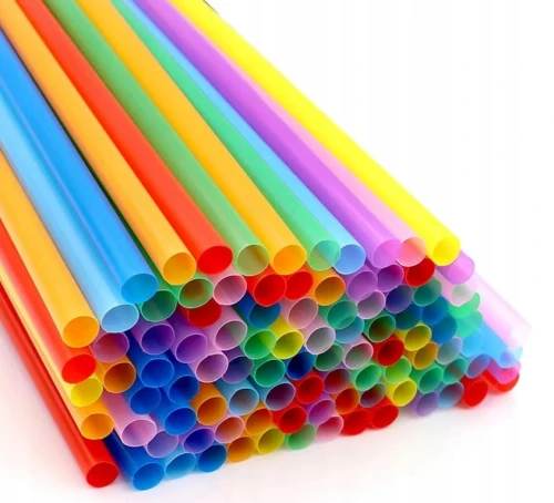 Słomki Rurki do napojów kolorowe 7mm x 15cm 500szt Papstar_96886