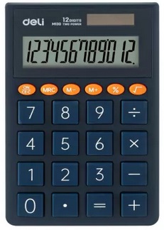 Kalkulator kieszonkowy 12-pozycyjny granatowy Deli_97102