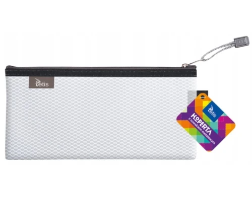 Koperta z suwakiem metalowym BT609B biała Tetis_97113