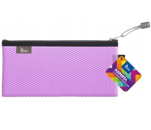 Koperta z suwakiem metalowym BT609F fioletowa Tetis_97114