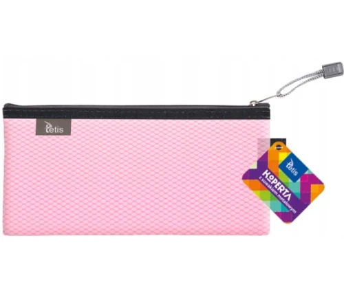 Koperta z suwakiem metalowym BT609B różowa Tetis_97115
