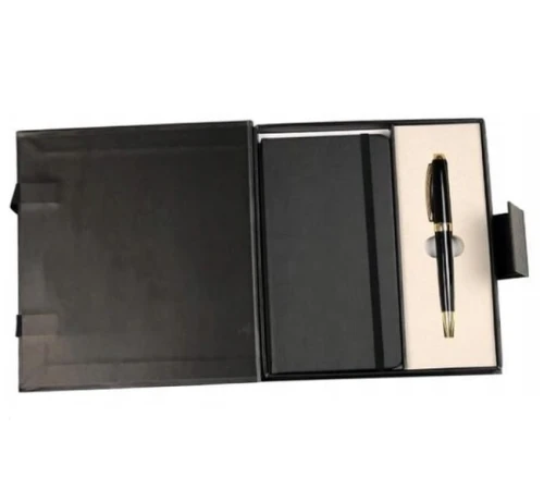 Zestaw prezentowy Długopis + Notes czarno-złoty Cresco_97186