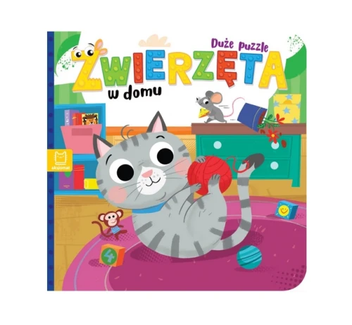Zwierzęta w domu Duże puzzle Aksjomat_97507