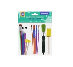 Zestaw Pędzli Szkolnych 15szt. Starpak