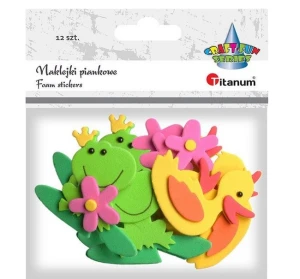 Naklejki Piankowe Kaczki, Żaby, Kwiatki Titanum