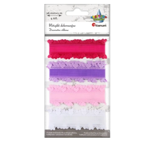 Wstążki Dekoracyjne z Organzy z Falbanką Titanum_97751