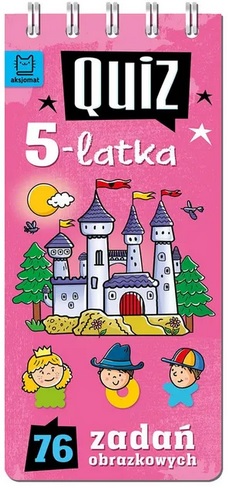 Quiz 5-latka 76 zadań obrazkowych Aksjomat_97934