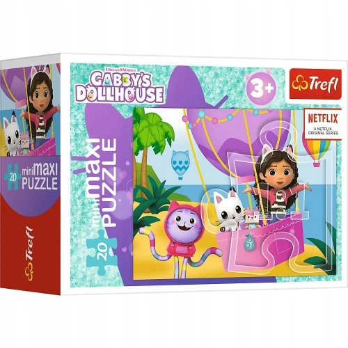 Puzzle 20 el. miniMAXI Kolorowy dzień Gabby 2 TREFL_98011