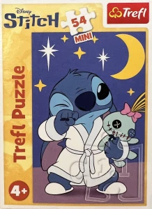 Puzzle Śpiący Stitch Mini 54el Trefl