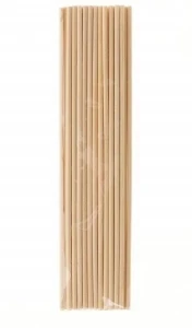 Patyczki drewniane naturalne 300x9mm 8szt Titanum 648540