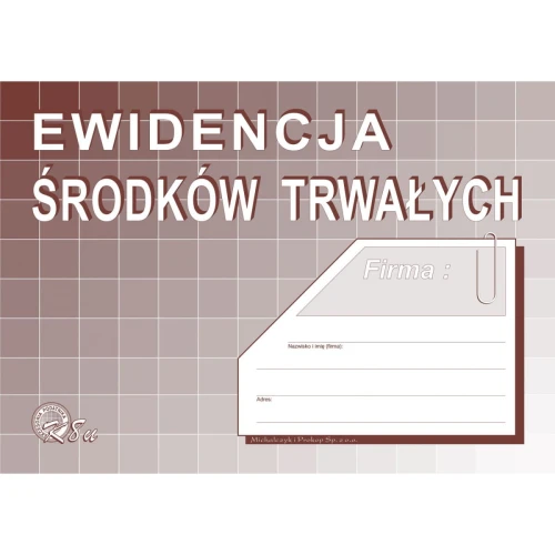 Ewidencja środków trwałych A5 K-8U MICHALCZYK I PROKOP _98040