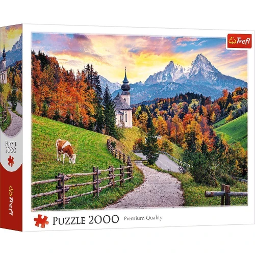 Puzzle 2000 Bawarskie Alpy jesienią 27127 Trefl_98082