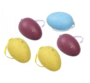 Jajka dekoracyjne plastikowe zawieszki 5 szt. Titanum