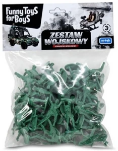 Zestaw Wojskowy Figurki Żołnierzyki Militaria 68el Artyk