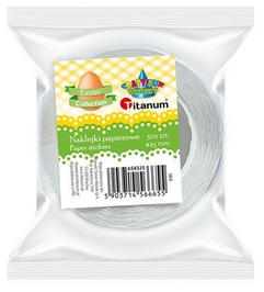 Naklejki papierowe motywy wielkanocne 500szt Titanum