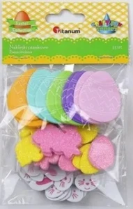Naklejki piankowe wielkanoc 55 szt Titanum