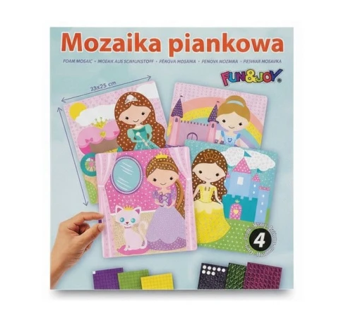 Mozaika piankowa Księżniczki 23x25cm Titanum_98258