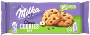 Pieguski Choco Cookies Nut Ciasteczka z kawałkami czekolady mlecznej i orzechami 135 g Milka