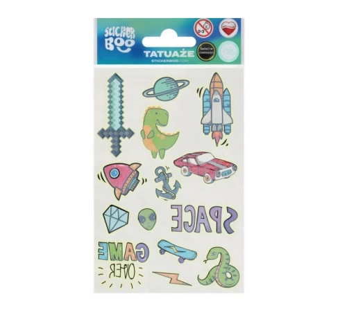 Tatuaże dla dzieci Fluorescencyjne Boy Starpak_98434
