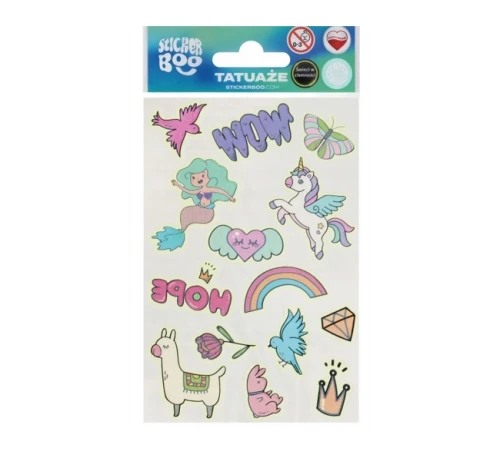 Tatuaże dla dzieci Fluorescencyjne Girl Starpak_98435