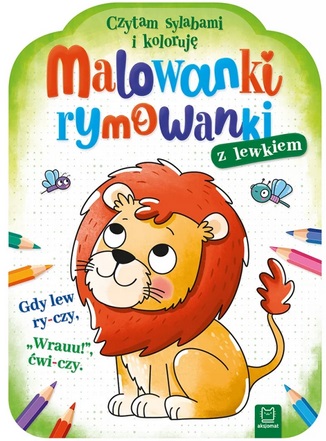 Malowanki rymowanki z lewkiem Czytam sylabami i koloruję Aksjomat_98439