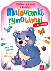 Malowanki rymowanki z misiem Czytam sylabami i koloruję Aksjomat