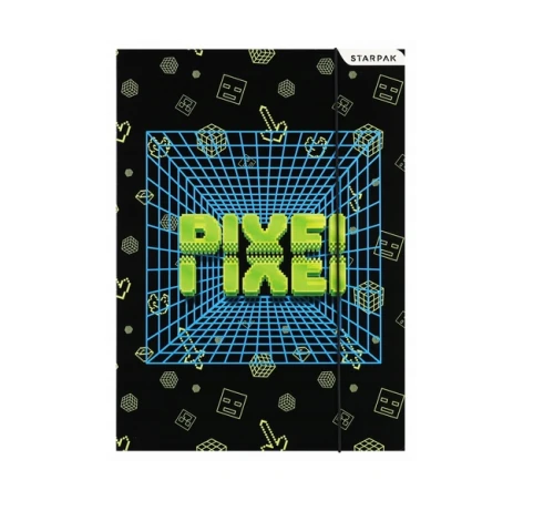 Teczka z gumką A4 Pixel Starpak_98499