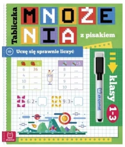 Tabliczka mnożenia z pisakiem Uczę się sprawnie liczyć Klasy 1–3 Aksjomat