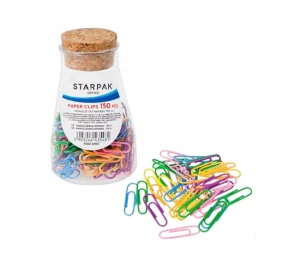Spinacze metalowe kolorowe 150 szt. Starpak