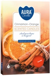 Podgrzewacze zapachowe 6 szt cynamon pomarańcza Bispol