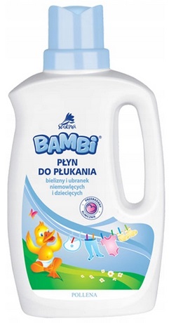 Płyn do płukania Bielizny i Ubranek niemowlęcych i dziecięcych 1L Bambi_98736