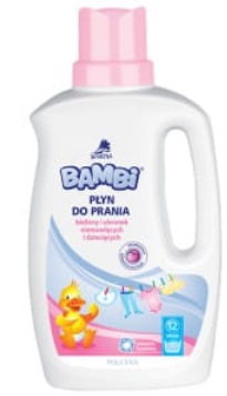 Płyn do prania Bielizny i Ubranek niemowlęcych i dziecięcych 1L Bambi_98737