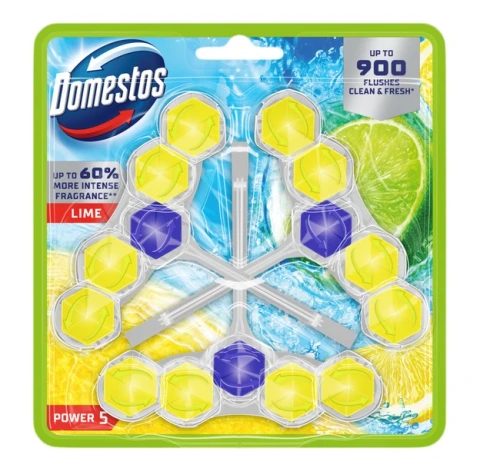 Koszyk do WC Zawieszka Power 5 Lime 3x50g Domestos_98763