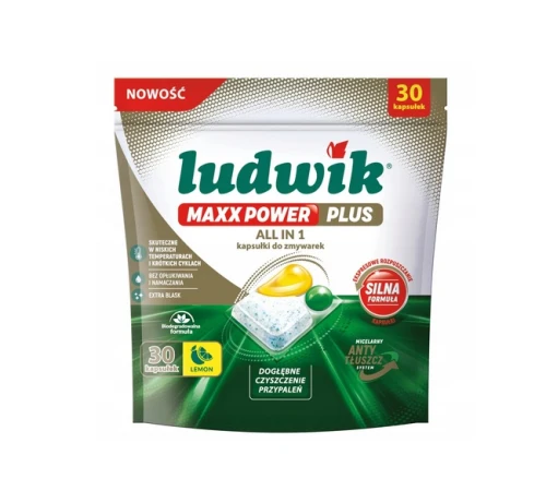 Kapsułki do zmywarek Maxx Power Plus All in 1 Lemon 480g 30szt. Ludwik_98777