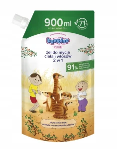 Żel do mycia ciała i włosów 2w1 900ml Bambino 