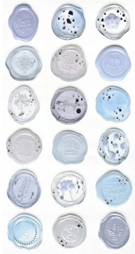 Naklejki pieczątki jasnoniebieskie Galeria Papieru _98822