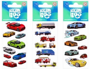 Naklejki 7x18 cm auta mix Sticker Boo_98748