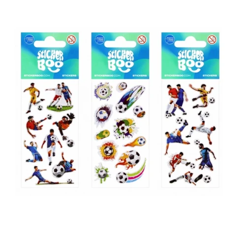Naklejki 7x18 cm piłkarze mix Sticker Boo_98749