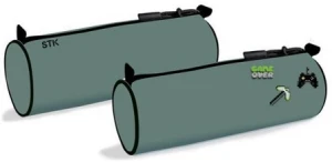 Piórnik tuba z przypinkami Starpak