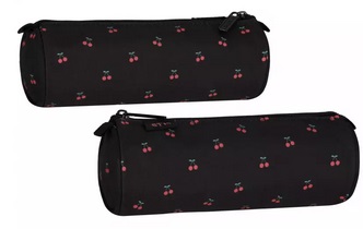 Piórnik tuba czarny z wisienkami  Starpak_98878