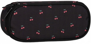 Piórnik saszetka czarna z wisienkami Starpak_98880