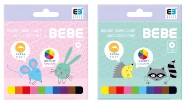 Kredki świecowe B&B Kids Pastel 10 szt Interdruk_98925