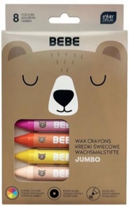 Kredki świecowe 8szt BEBE Interdruk